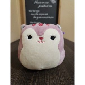 (Rare)Squishmallow Plush 5" Allina the Squirrel Purple Soft Stuffed Toy Stuffie